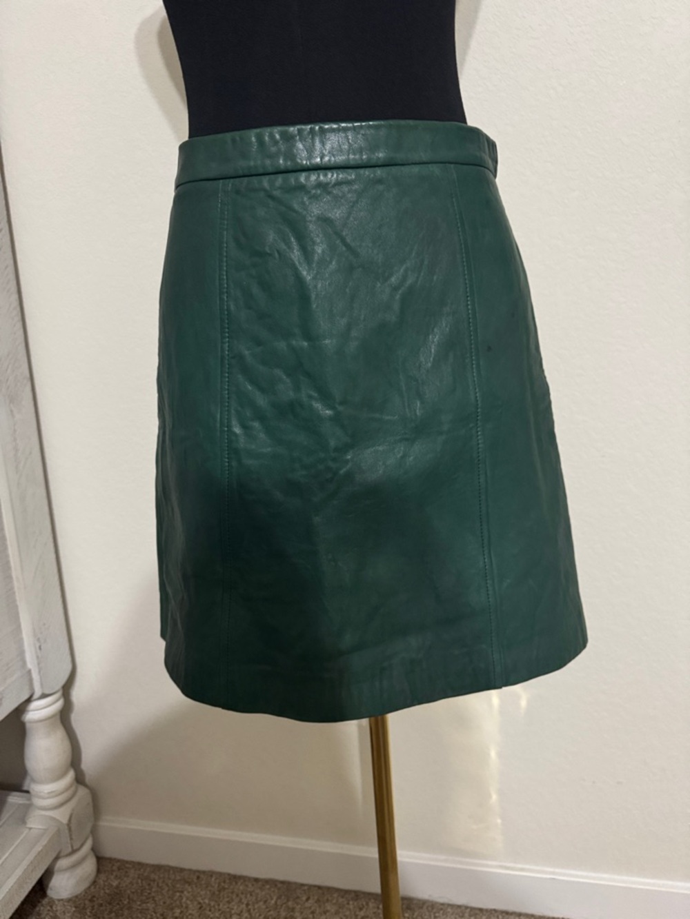 Lambskin Leather Mini Skirt